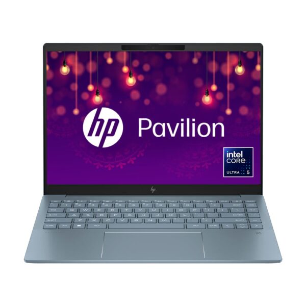 HP Pavilion Plus 14 AI-enhanced Laptop, Intel EVO Core Ultra 5 125H,14-inch (35.6 cm) 16GB, 512GB SSD, Intel Arc Graphics, WQXGA, 300 nits, 120Hz, 5MP IR Camera, (Win 11, MSO, Blue, 1.44 kg), ew1082TU