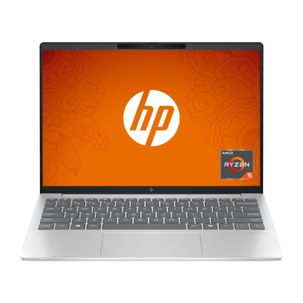 HP Pavilion Aero, Lightest AI PC, AMD Ryzen 5 8640U, 13.3-inch, WUXGA, 400 nits, 16GB LPDDR5x, 512GB SSD, AMD Radeon Graphics, 5MP Camera, Poly Studio, MSO 2021 (Win 11, Silver, 1 kg), bg0016AU