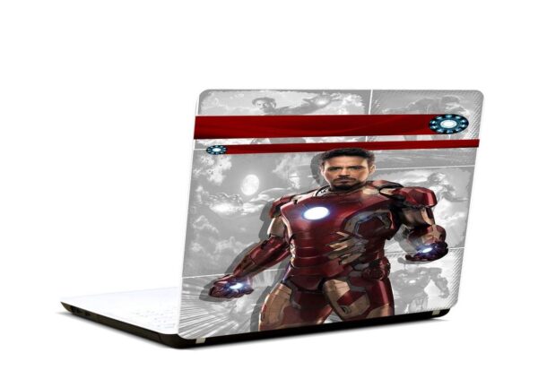 5 Ace HD Iron Man T Laptop Skin, for 10 to17inch for Dell, Lenovo, Acer, HP, Sony,Apple,MacBook (Multi Color,Vinyl)