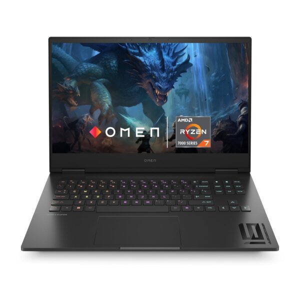 HP [Smart Choice Omen Gaming Laptop,AMD Ryzen 7 7840Hs,8Gb RTX 4060 Gpu,16.1"(40.9 Cm),Fhd,IPS,165 Hz,300 Nits,16Gb Ddr5,1Tb Ssd,RGB Kb,7Ms Response Time (Win 11,Black,2.32 Kg),Xd0020Ax