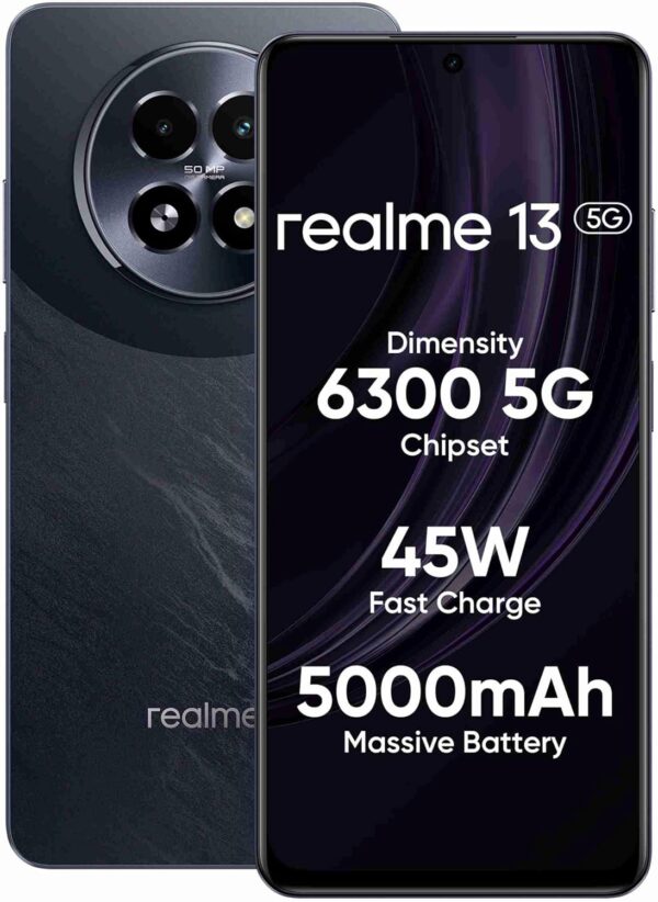 realme 13 5G (Dark Purple, 8GB RAM, 256GB Storage) | Expandable Upto 2TB | Up to 18GB Dynamic RAM | 50MP AI Dual Camera | 6.72" AMOLED Display | 45W Ultra Charging | Dimensity 6300 Processor